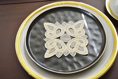 Pistachio Shell 4" Square Christina Battenburg Butterfly Crystal